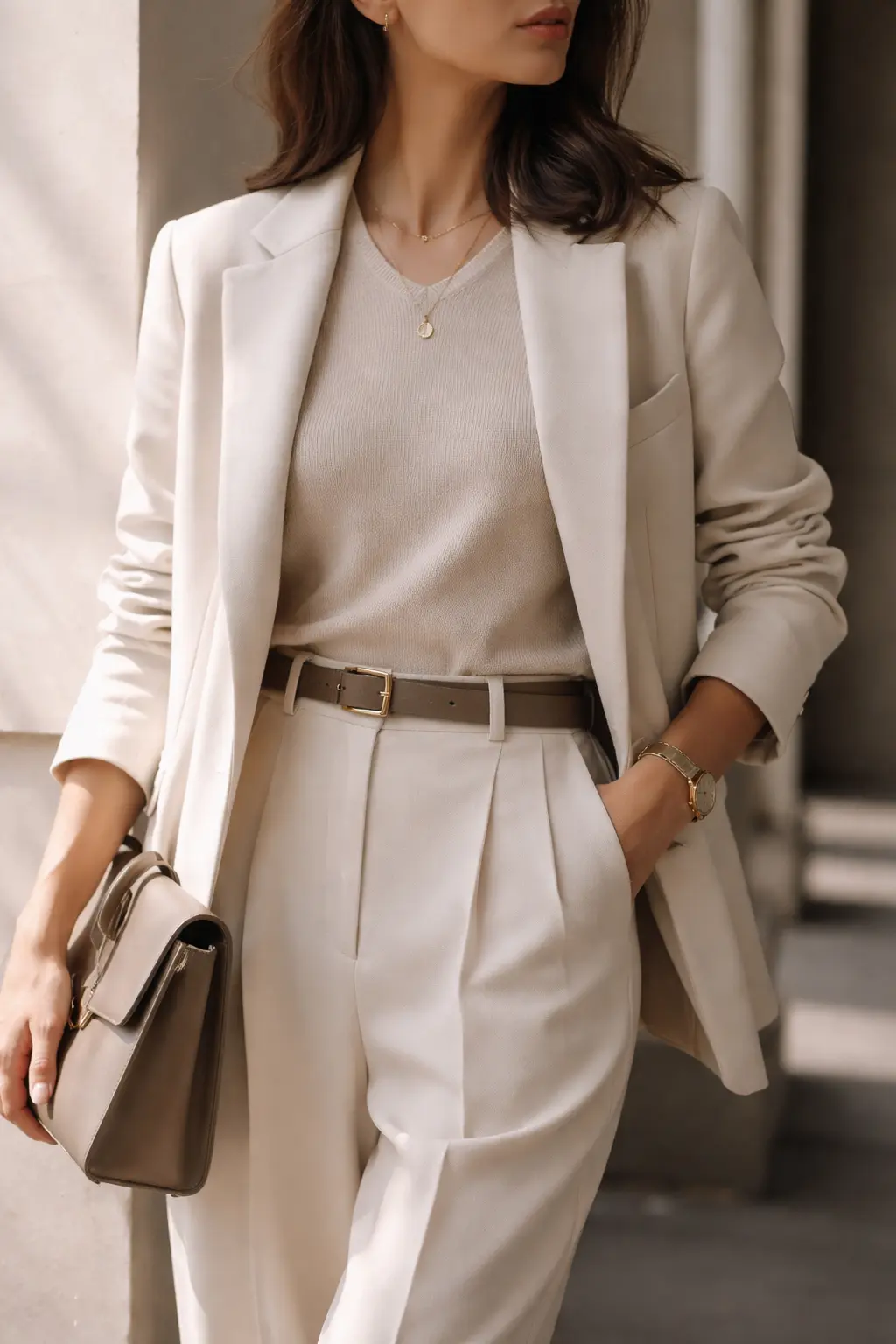 Close-up detail illustrating quiet luxury through subtle texture, restraint, and refined materials.