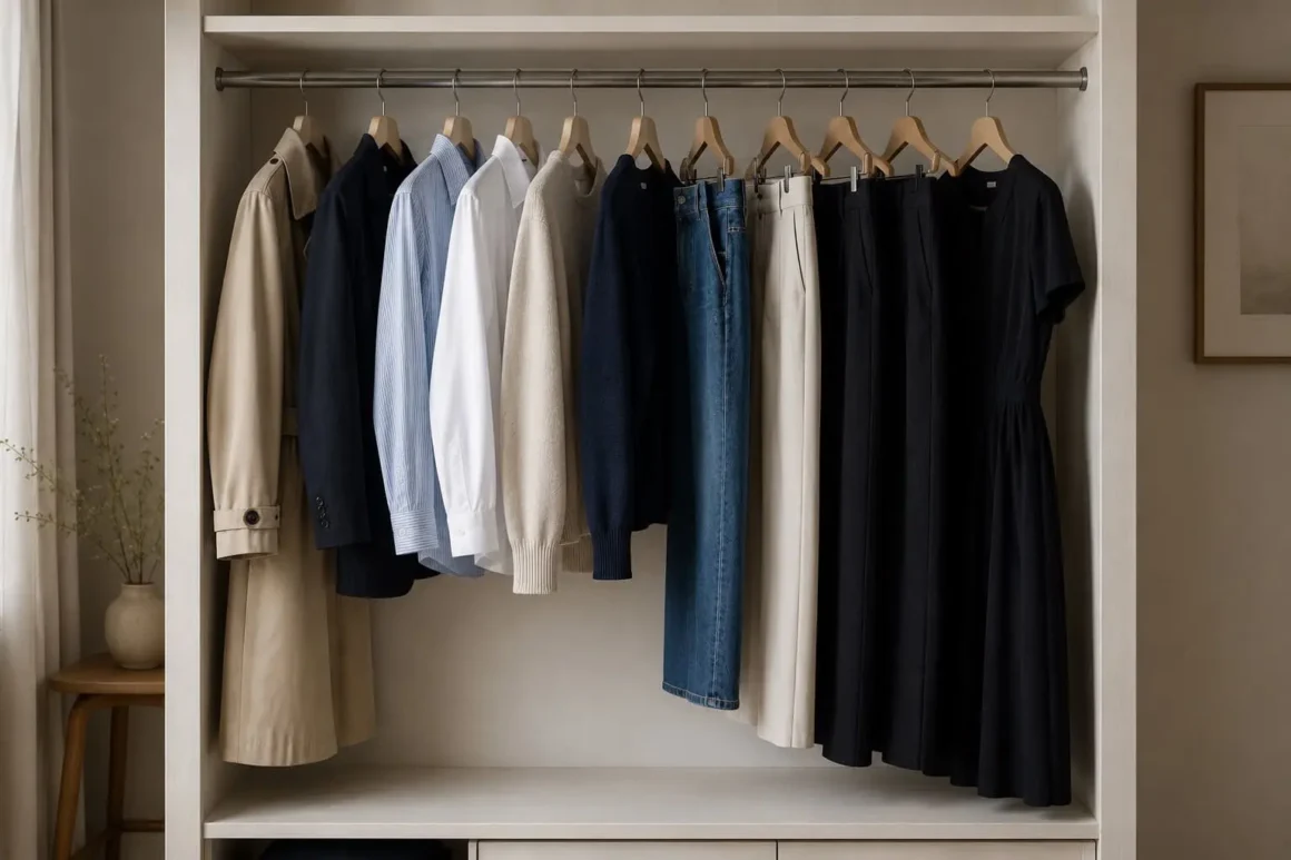 A wardrobe of quiet luxury capsule essentials that is attainable and works well in practice.