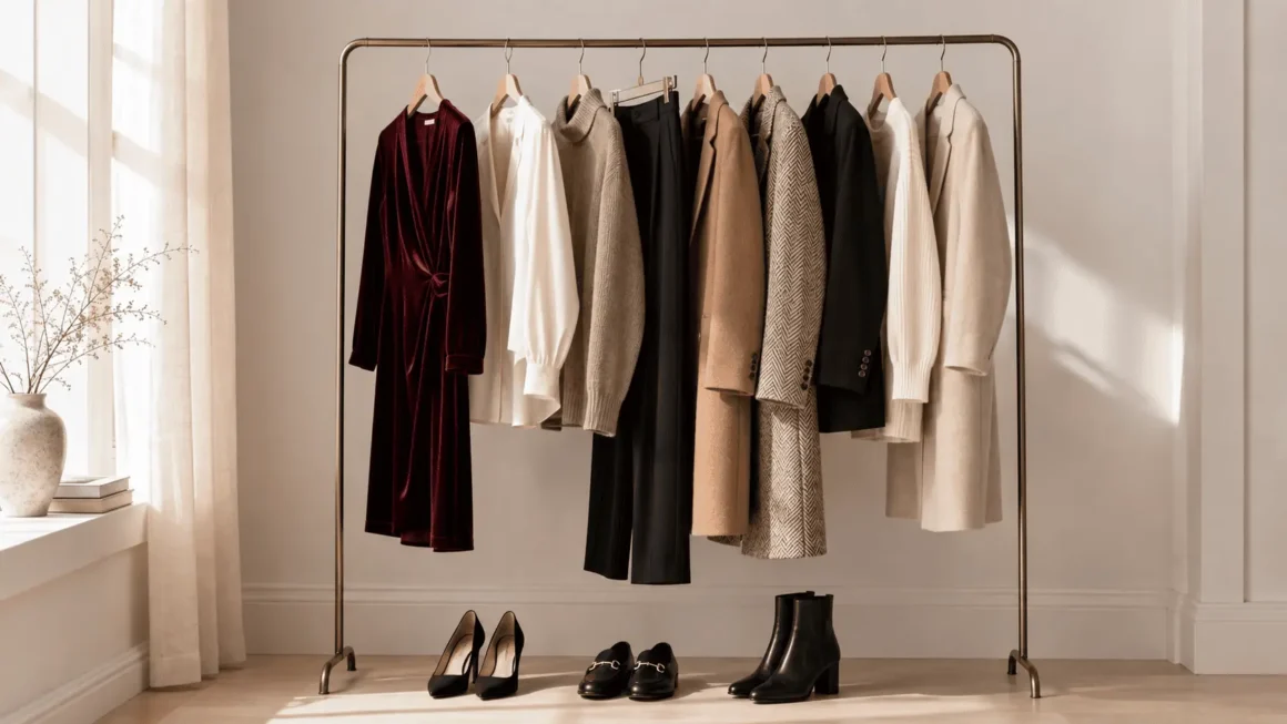 An elegant holiday capsule wardrobe